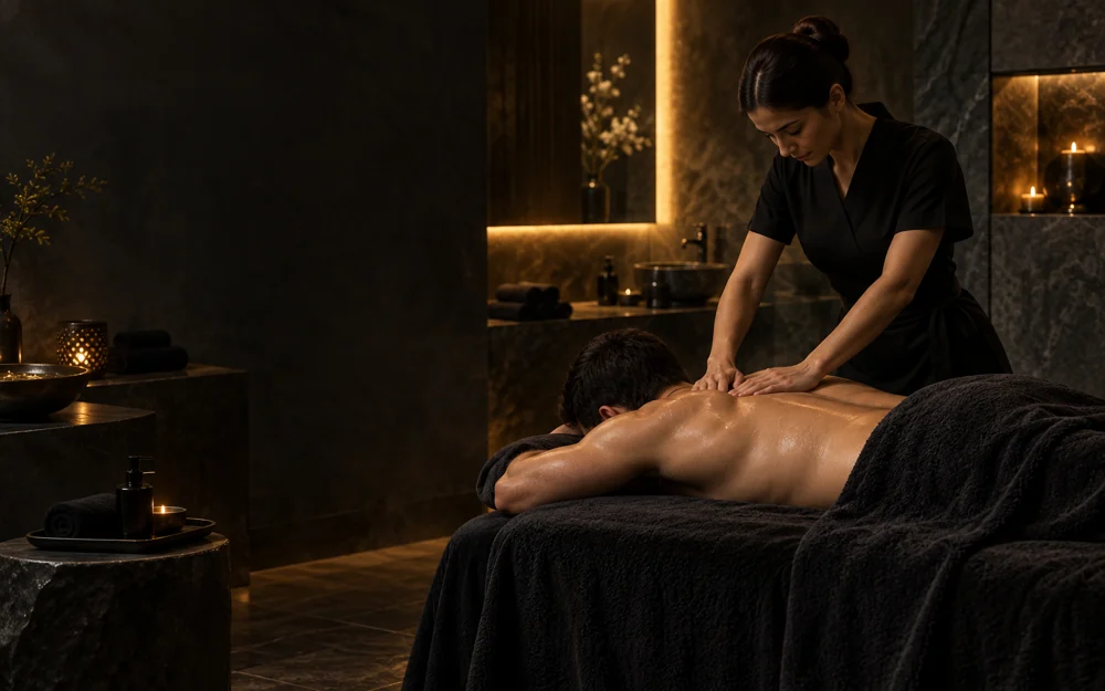 Массаж спины в SHEIKH SPA
